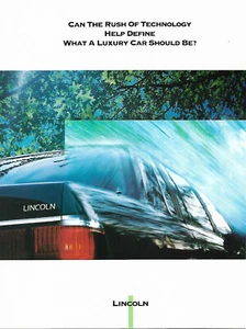 Brochure Auto 1992 Lincoln Linea Completa - Foto 1 di 1