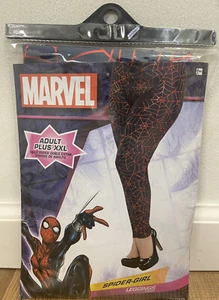 Spider-Girl Leggings Adult Plus Size XXL Costume Cosplay Marvel Comics New - Picture 1 of 4