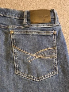 Pantalones de mezclilla Wrangler 20X para hombre (alterados) 36x29 estilo 42 vintage bota bigote lavado mediano - Imagen 1 de 15