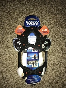 Snow Trax By YakTrax Traction Gear for Shoes & Boots L-XL Men 8-12 Women 9.5+ - Picture 1 of 2