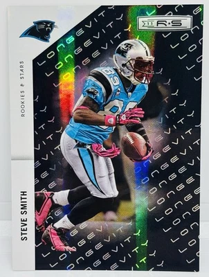 2011 Rookies Stars Longevity Steve Smith Sr /99 BLACK Carolina Panthers Ravens - Image 1 of 2
