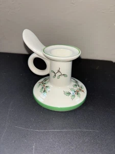 Spode Christmas Tree 3 1/8" Kerzenständer mit Griff S3324-K England - Bild 1 von 5