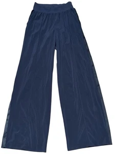 Athleta Nolita Damenhose weites Bein blau Größe 12 hohe Stretch-Taschen - Bild 1 von 10