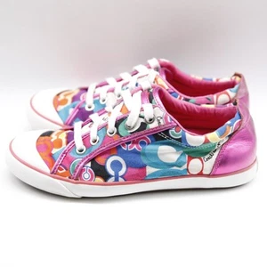Tenis Coach de lona para mujer talla 7 1/2 B multicolor brillante - Imagen 1 de 6