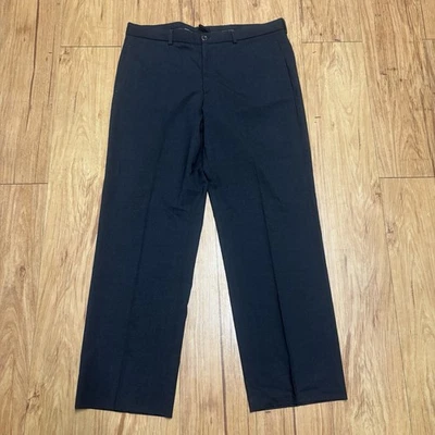 Pantalones de vestir Armani Collezioni para hombre 38x31 100 % lana negros Italia de colección Foto 1 de 4
