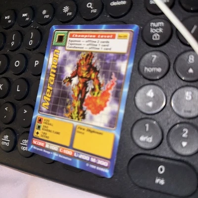 Meramon Bo-05 Champion 1st Edition Unlimited Digimon CCG 1999 Bandai Toei LP - Image 1 of 3