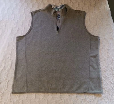 Robert Graham Vest Sleeveless Full Zip Men's Size 2XL Performance Gray Golf - Image 1 of 4