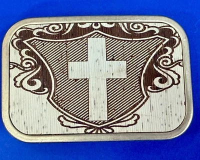 Centro de mesa Cruz Religiosa Fe Símbolo Vintage Hebilla Cinturón Hebilla Foto 1 de 4