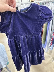CrewCuts J. Crew Velvet Tiered Ruffle Dress Girl's Size 8 - Picture 1 of 1