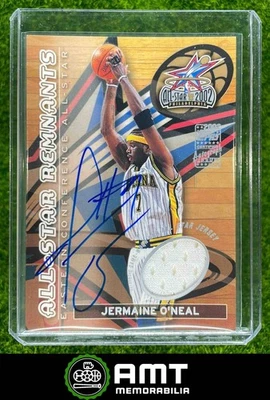 Camiseta deportiva Topps Jermaine O'Neal All Star 2002-03 restos automática Indiana Pacers Foto 1 de 3