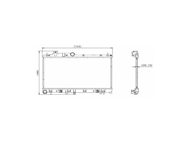 Радиатор Denso 87HJDP34 для Subaru Legacy Impreza 2005 2008 2006 2007 2009 2010 - Изображение 1 из 1