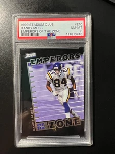 1999 Stadium Club Emperors of the Zone #E10 Randy Moss PSA 8 Vikings - Picture 1 of 2