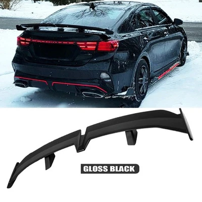55" Rear Trunk Spoiler PRO Racing Rear Wing Gloss Black For Kia Forte Forte5 Foto 1 de 4