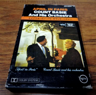 COUNT BASIE ORCHESTRA LIVE IN PARIS JAPANESE IMPORT CASSETTE W/SLEEVE TESTED EXC - Image 1 of 4