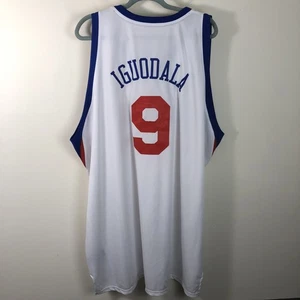 Philadelphia 76ers Adidas Andre Iguodala #9 Throwback NBA Jersey Sz 4XL White - Picture 1 of 16