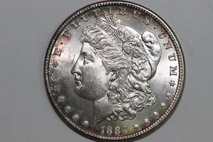 1884-P Nice Toning Grade Mint State Morgan 90% Silver Dollar (MDX4412) - Picture 1 of 4