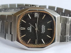 Omega Constellation Chronometer Quartz Ref 1333 Black Dial Armbänder 1308/316 - Bild 1 von 11