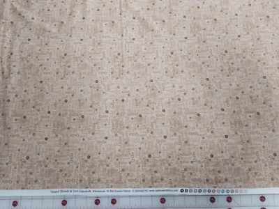 Tangled Threads Terri Degenkolb Whimsicals Red Rooster Sewing Words #20795 BTY - Image 1 of 4