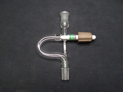 Chemglass AirFree Schlenk 14/20 Glass Connecting Adapter Style B ChemVac ChemCap - Image 1 of 4