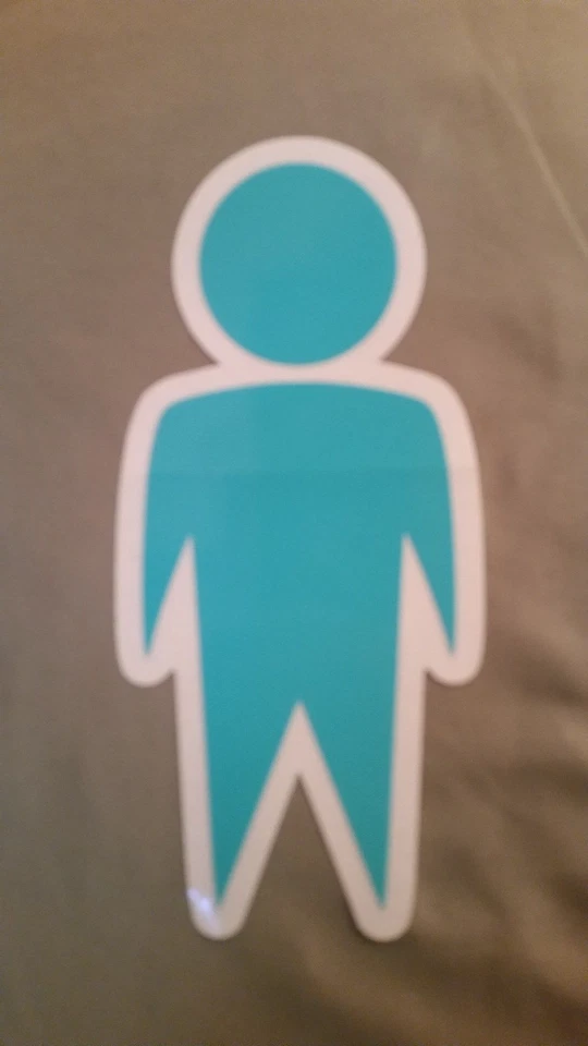 New Alien Workshop Solo Die-Cut Turquoise Decal Sticker