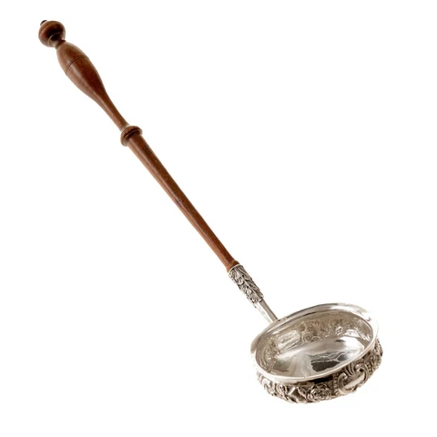 Antique Georgian Regency Scottish Sterling Silver Toddy Punch Ladle 1816 ENGLAND Cover