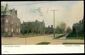 ST. GEORGE ST. - TORONTO, ONT POSTCARD - Imagen 1 de 1
