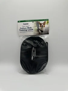Coastal - Train Right - Cotton Web  Training Leash, Black, 5/8" x 20’ New - Picture 1 of 1