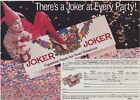 1988 Joker Cigarette Rolling Papers - Female Jester - Party - Print Ad Photo