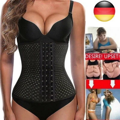 MISS MOLLY Taillen Schlank Sports Waist Trainer Mieder Bauchweggürtel Damen Body Shaper Gym