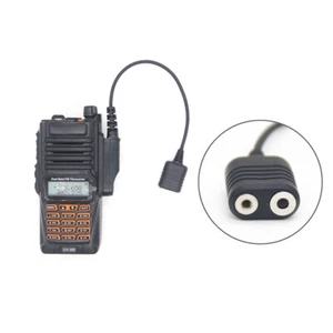 2Pin K-head Walkie Talkie Audio Adapter Cable For Baofeng BF-9700 UV-XR UV-5S - Zdjęcie 1 z 7