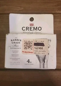 Cremo The Barber Grade Share Experience 4 Cartridges Impeccable Precision NEW - Picture 1 of 4