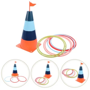 Plastic Carnival Rings Obstacle Course Set Kids Outdoor - Picture 1 of 12