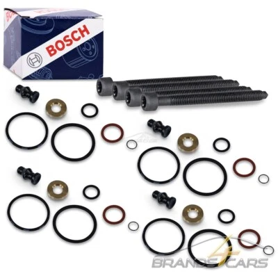 4x BOSCH DICHTUNGSSATZ + 4x JUSTIERSCHRAUBE FÜR AUDI SEAT SKODA VW TDI-MOTOREN - Bild 1 von 4