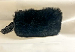 Coin Purse Dana Stein Fur and Lamb Skin - Picture 1 of 4