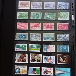 USA BRIEFMARKEN kleines gebrauchtes Lot - sehr schön F244 gratis Einschreiben - Bild 1 von 2