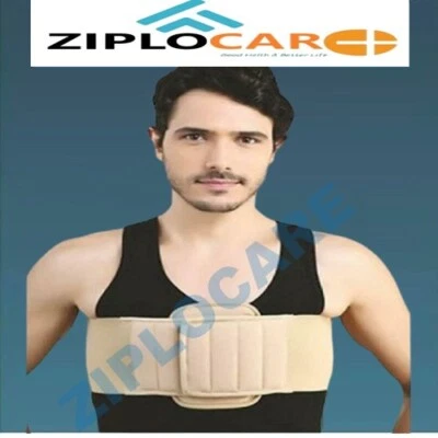 Ziplo Care Chest Rib Belt Elastic Wrap Injury Binder Compression & Support Brace - Image 1 of 4
