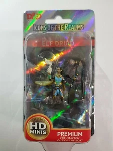 Elf Druid - D&D - Icons of the Realms Pre Painted Wizkids Miniatures - Picture 1 of 2