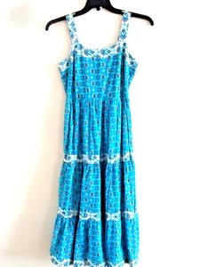 Ladies Summer Dress Blue Size Small Harlow & Rose New - Picture 1 of 2