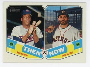 2018 Topps Heritage #TN -9 THEN AND NOW ROD CAREW JOSE ALTUVE - Picture 1 of 1