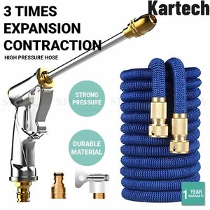 Kartech High Pressure Hose Car Water Foam Cleaner Garden Spray Gun Expandable - Picture 1 of 15