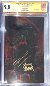 Venom 3 Facsimile B Foil Variant CGC SS 9.8 Signed By Donny Cates & Ryan Stegman - Picture 1 of 1