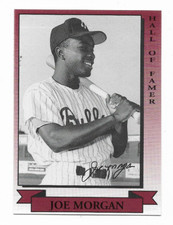 Joe Morgan  2005 Carolina League 50th Year All-Time Anniversary Card 