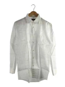 BURBERRY BLACK LABEL Long Sleeve Shirt - Cotton WHT - Picture 1 of 9
