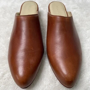 Nisolo Women's Brown All-Day Heeled Mule Slip On Point Toe Shoes Size 9.5 - Picture 1 of 14