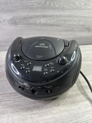 Radio AM/FM/reproductor de CD/aux. Memorex MP3221 Boombox portátil con cable - PROBADO Foto 1 de 4