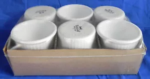 Set of 12 Tuxton Ramekins, White Porcelain Baking Dishes 3-1/4", 3 1/2 oz, New - Picture 1 of 5