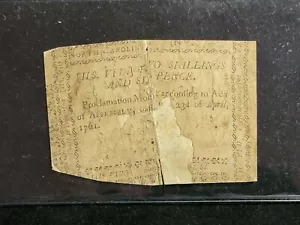 1761 North Carolina Colonial 2 Shilling 6 Pence NC-118 - Picture 1 of 2