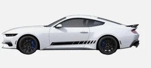 Ford Mustang Rocker Side Stripe Decal Vinyl Graphics Custom Racing - Picture 1 of 4