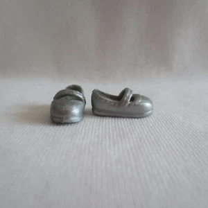 NEW! 2022 Barbie Sister Chelsea Doll Silver Mary Jane Shoes - Picture 1 of 3