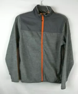 Lawinenjacke Jungen/Kinder M 10-12 Full Zip grau leichtes Fleece Daumenloch - Bild 1 von 12